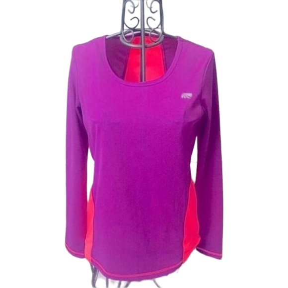 Marika Tops - 3) Marika Tek Long Sleeved Color Block Athletic Pullover Shirt Size Medium